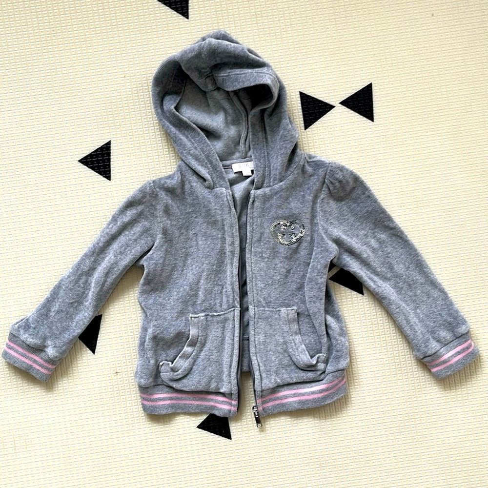 Infant Gucci velour zip up sweater